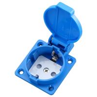 Outdoor IP44 waterdichte socket met deksel EU stekker