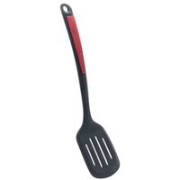 5Five Keukengerei bakspatel/bakspaan - kunststof - zwart/rood - 34 cm - Bakspanen