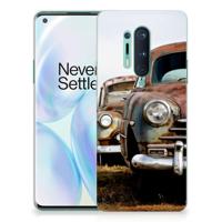 OnePlus 8 Pro | Siliconen hoesje | met foto Vintage Auto
