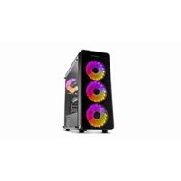 ATX Semi-toren doos Nox-Xtreme NXHUMMERTGM Zwart