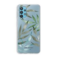 Tropical watercolor leaves: Samsung Galaxy A32 4G Transparant Hoesje