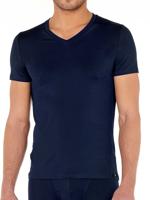 HOM - T-Shirt V-neck - Tencel Soft - navy, Maat:XL HOM - T-Shirt V-neck - Tencel Soft - navy, Maat:XL