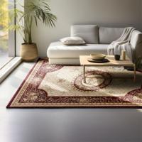 Vloerkleed Herat Oriental - Rood Crème 170x120cm - - Dekbed-Discounter.nl