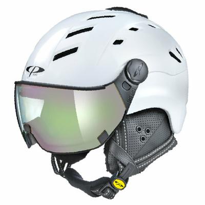 CP Camurai skihelm wit - meekleurend vizier - kies uit 7 soorten !