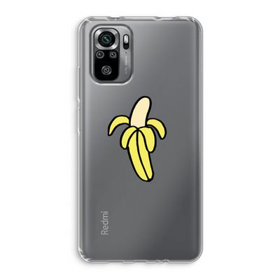 Banana: Xiaomi Redmi Note 10S Transparant Hoesje