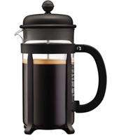Caffettiera a pressa francese - BODUM - 1908-01 - Nero - Vetro borosilicato - Acciaio inossidabile