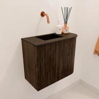 Toiletmeubel Mondiaz Joya | 51.6 cm | Meubelkleur Walnut | Faye wastafel Urban Links | Zonder kraangat(en) Toiletmeubel Mondiaz Joya | 51.6 cm | Meubelkleur Walnut | Faye wastafel Urban Links | Zonder kraangat(en)