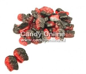 Bubs Bubs - Godis Raspberry/Licorice Micro Skulls 200 Gram