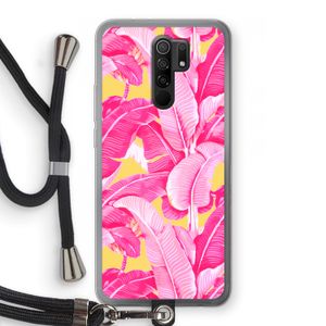 Pink Banana: Xiaomi Redmi 9 Transparant Hoesje met koord