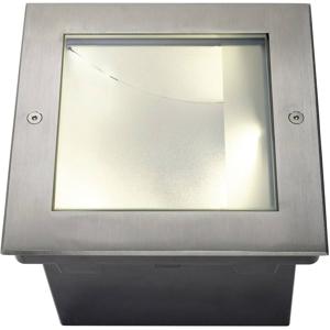 SLV DASAR 225 vierkant 1xLED 3000K asymmetrisch 229383 Vloerinbouwlamp LED 34 W RVS