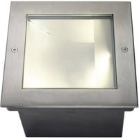 SLV DASAR 225 vierkant 1xLED 3000K asymmetrisch 229383 Vloerinbouwlamp LED 34 W RVS
