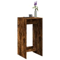 Bartafel 51x50x103,5 cm bewerkt hout gerookt eikenkleur