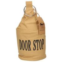 Esschert Design Deurstopper - canvas - bruin - 28 cm