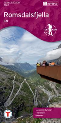 Wandelkaart 2822 Turkart Romsdalsfjella Sør | Nordeca