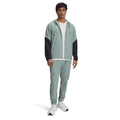 Under Armour Challenger Pro Trainingspak Full-Zip Hooded Lichtgroen Grijs Wit
