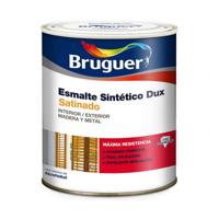 Synthetische lak Bruguer Dux Zwart Gesatineerd 750 ml