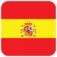 Bierviltjes Spanje - 15x st - vierkant - 9,5 cm - Spaanse vlag viltjes - Onderzetters