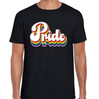 Gay Pride T-shirt voor heren - pride - zwart - regenboog - LHBTI