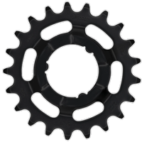 Tandwiel KMC Voor Shimano 21T O-MO Staal 3/32 inch - Zwart