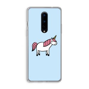 Eenhoorn: OnePlus 8 Transparant Hoesje