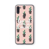 Cactus quote: Samsung Galaxy A11 Transparant Hoesje