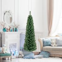 Kunstkerstboom met Takken van Vormgeheugendraad en Verbeterde Metalen Steun Feestelijke Decoraties voor Thuis Winkel Kantoor