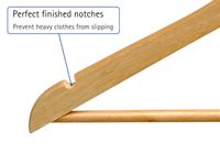 Maul Kledinghanger 9453370 (b x h) 45 cm x 22 cm Hout Hout 8 stuk(s) - thumbnail