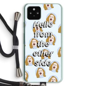 Hello: Pixel 5a 5G Transparant Hoesje met koord