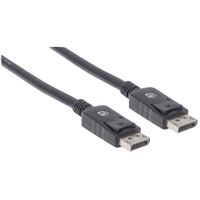 Manhattan 306935-CG DisplayPort-kabel DisplayPort Aansluitkabel DisplayPort-stekker, DisplayPort-stekker 1.00 m Zwart - thumbnail