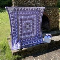 Rosina Plane - Mile Cross Sampler Blanket CAL Ultra Violet Garenpakket