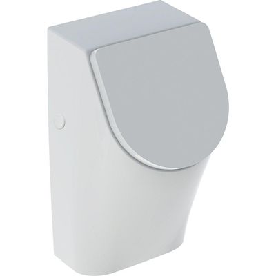 Geberit 300 urinoir 32,5x30cm met achterinlaat met urinoirdeksel wit s8602600000g