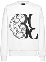 Billionaire sweat en coton à imprimé lion - Blanc - thumbnail