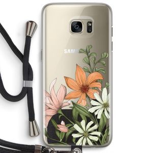 Floral bouquet: Samsung Galaxy S7 Edge Transparant Hoesje met koord