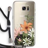 Floral bouquet: Samsung Galaxy S7 Edge Transparant Hoesje met koord