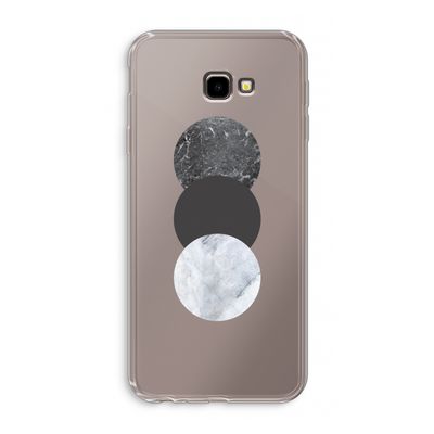Marmeren cirkels: Samsung Galaxy J4 Plus Transparant Hoesje