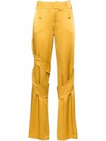 Blumarine pantalon cargo ample à fini satiné - Jaune - thumbnail