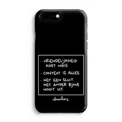 Mijn Motto's: Volledig Geprint iPhone 7 Plus Hoesje
