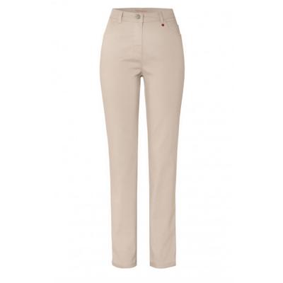 Toni | Relaxed - Beige | Dames | Broek | Beige | 48 | regular | Kamst mode