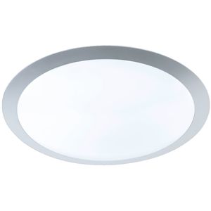 LED Plafondlamp - Plafondverlichting - Trion Ginzon - 25W - Warm Wit 3000K - Dimbaar - Rond - Mat Titaan - Kunststof