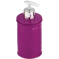 MSV Zeeppompje/dispenser - Industrial - metaal - paars - 7.5 x 17 cm - 250 ml   -