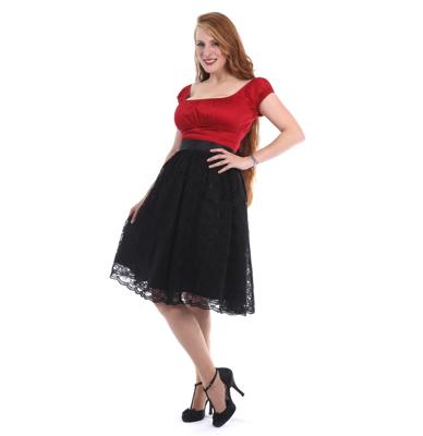 Francesca Skirt Black Lace With Bow-L | 31% korting Francesca Skirt Black Lace With Bow-L | 31% korting