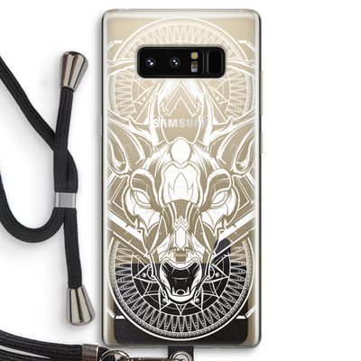 Oh Deer: Samsung Galaxy Note 8 Transparant Hoesje met koord