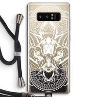 Oh Deer: Samsung Galaxy Note 8 Transparant Hoesje met koord