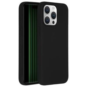 Accezz Liquid Silicone Backcover met MagSafe iPhone 15 Pro Max Telefoonhoesje Zwart