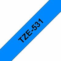 Gelamineerde Tape voor Labelmakers Brother Tape TZE531 Blauw 12 mm