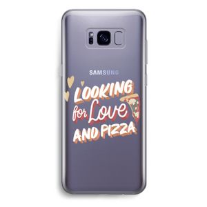 Pizza is the answer: Samsung Galaxy S8 Plus Transparant Hoesje