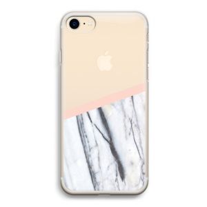 A touch of peach: iPhone 7 Transparant Hoesje