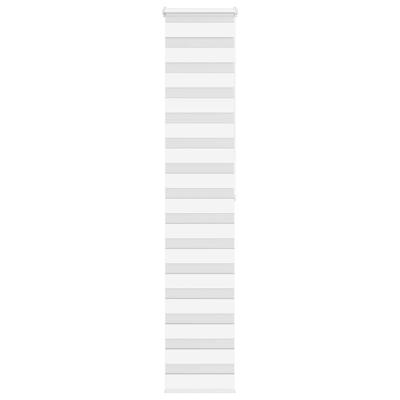 VidaXL Zebra rolgordijn 40x200 cm stofbreedte 35,9 cm polyester wit