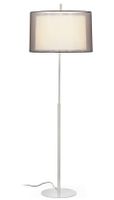 Saba staande lamp mat nikkel