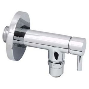 design hoekstopkraan rond 1/2 bux10mm chroom